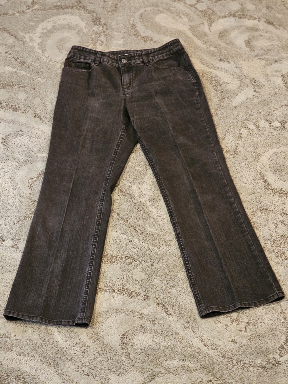 Christopher & Banks Black Stretch Denim Pants Size 8